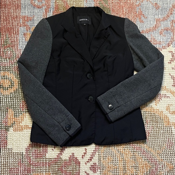 Lafayette 148 New York Wool Blend Black Blazer Size 2 - Picture 12 of 14